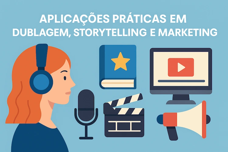 Aplicações práticas em dublagem, storytelling e marketing