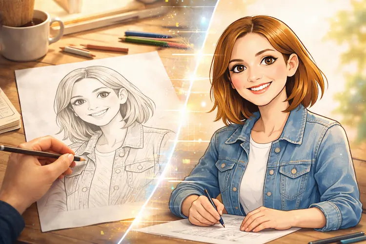 IA que Transforma Foto em Desenho