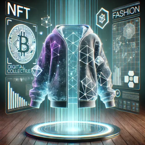 uma jaqueta digital girando no espa&ccedil;o virtual,