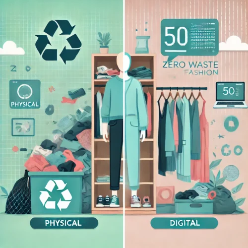 forma clara a transição do desperdício material para a economia de dados e consciência ecológica