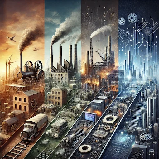 como as tecnologias distinguiram cada revolução industrial