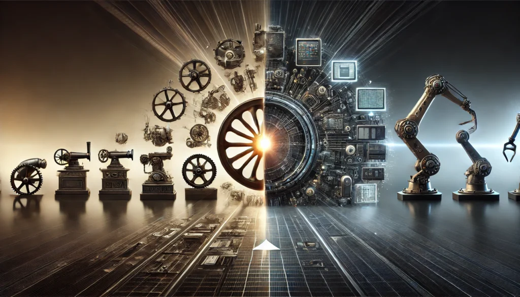 como as tecnologias distinguiram cada revolução industrial
