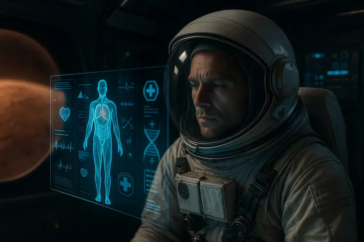 IA para manter os astronautas a caminho de Marte saudáveis