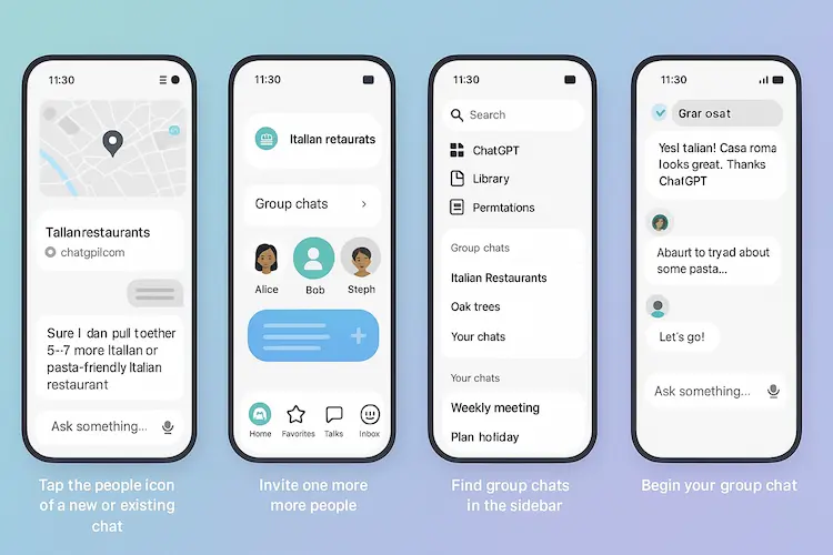 ChatGPT Lança Grupos de Conversa
