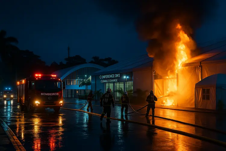 COP30 literalmente pega fogo