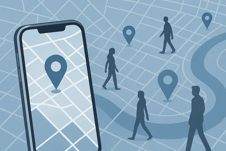 Compartilhamento de localização como rede social