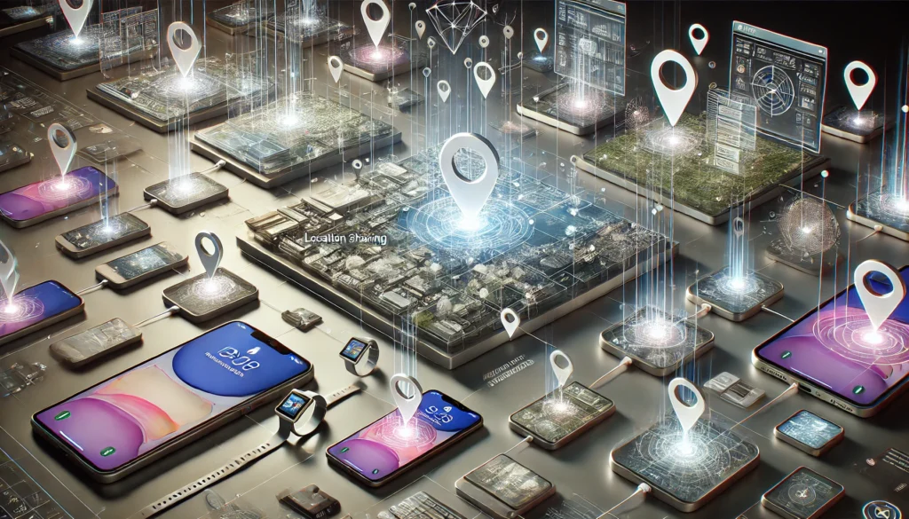 Compartilhamento de localiza&ccedil;&atilde;o como rede social
