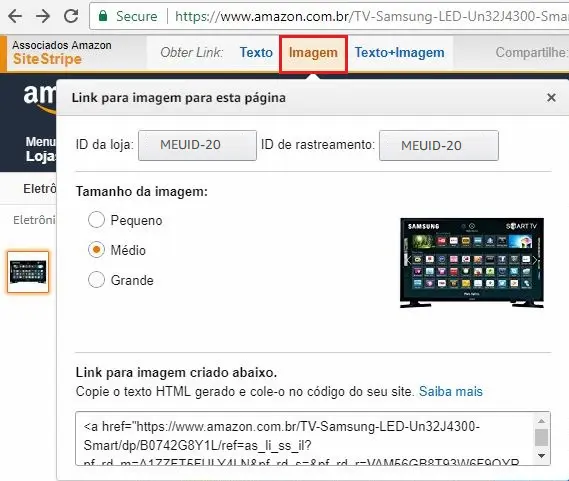 Associado site stripe
